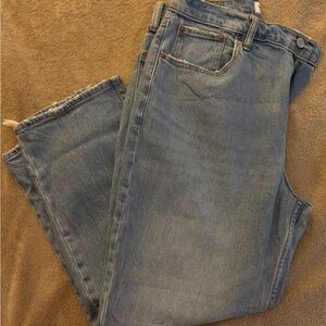 NWT Abercrombie & Fitch Ultra High Rise Blue Jeans Curve Love
